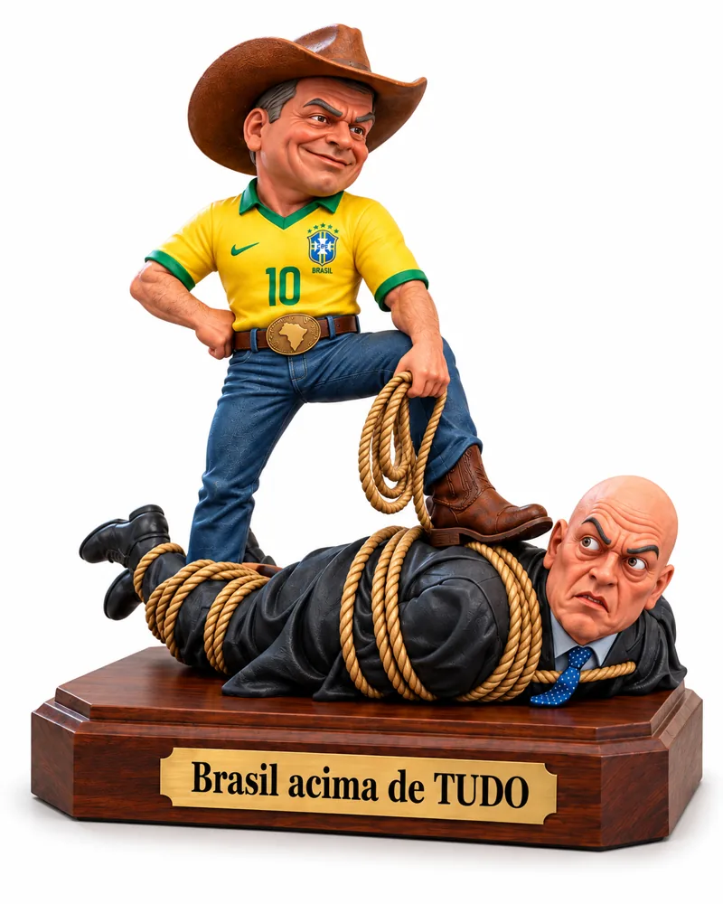 Estatueta 3D Flávio Bolsonaro Brasil Acima de Tudo